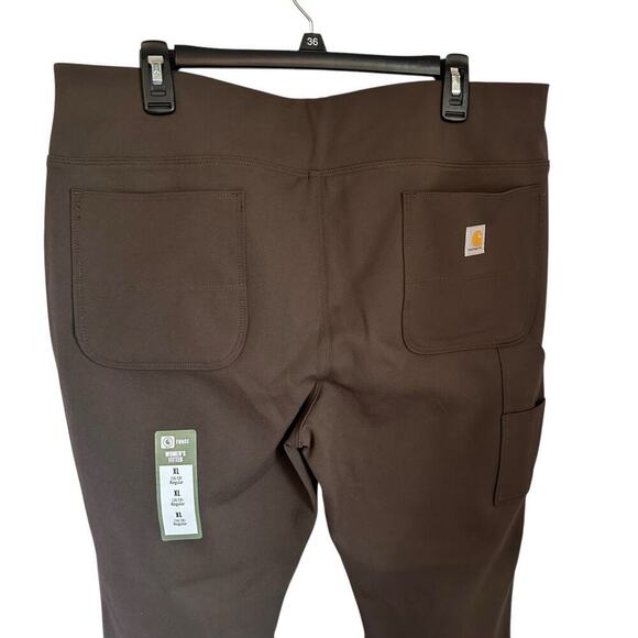 Carhartt Force Fitted Mid weight Utility Legging Size L New With Tags Brown - Picture 6 of 7